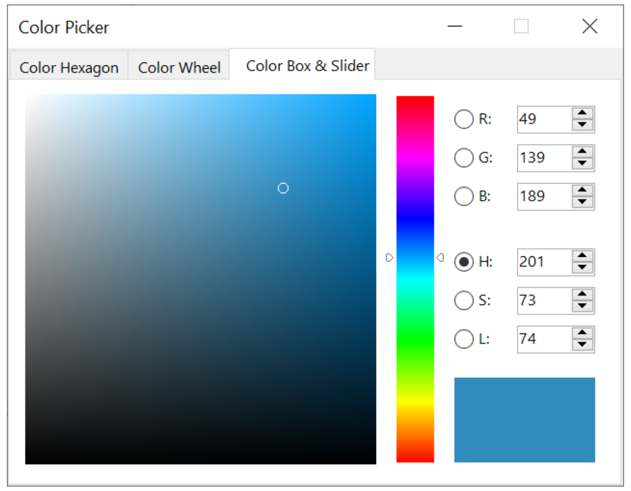 Color picker dialog